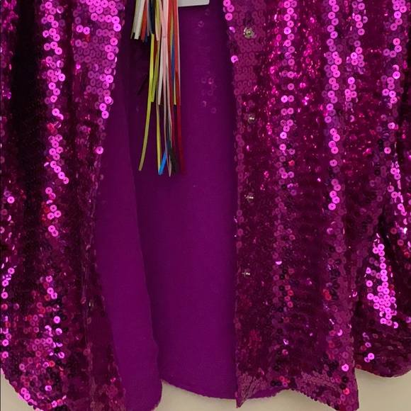 NWT MSGM pink sequins button down shirt size: 46 - Picture 5 of 13
